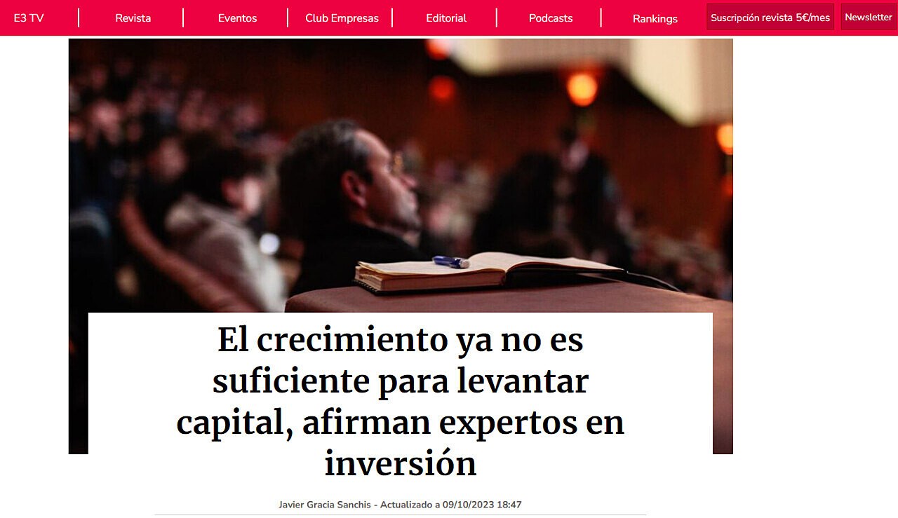 El crecimiento ya no es suficiente para levantar capital, afirman expertos en inversin